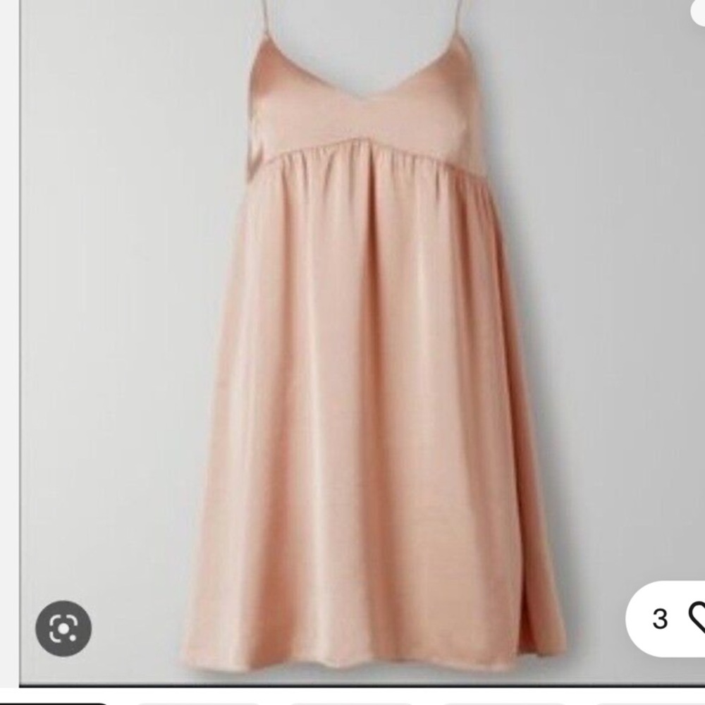 NEVER WORN Wilfred lover satin slip mini in pink (no longer sold)